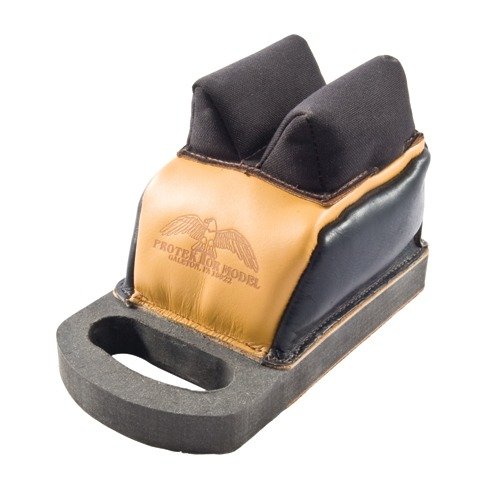 Deluxe Protektor Rear Bag offers a built-in handle, thick bottom for stability, and midsize ears for optimal stock support, perfect for F-class and field shooting.