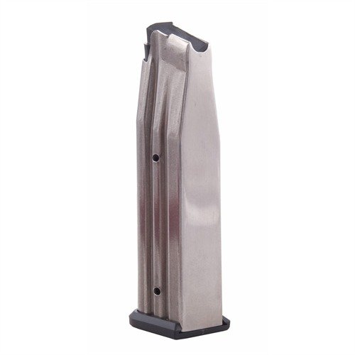 High-capacity 15-round magazines made of TIG welded, heat-treated stainless steel ensure durability and flawless feeding, perfect for STI, SVI & McCormick frames.