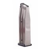 High-capacity 15-round magazines made of TIG welded, heat-treated stainless steel ensure durability and flawless feeding, perfect for STI, SVI & McCormick frames.