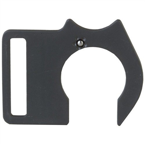 SCATTERGUN TECHNOLOGIES Left Side Sling Mount offers fast access to the triggerguard, a flat carry against the body, and secure installation under the magazine cap.