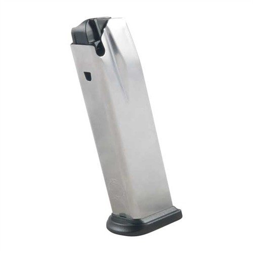 Vysokokapacitní 16-ranný zásobník pro Springfield XD z vysoce leštěné nerezové oceli zajišťuje spolehlivé krmení a rychlé přebíjení.