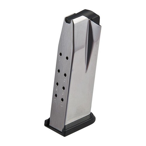 XDM 11RD .40 S&W magazine offers reliable feeding, a polished stainless steel body, easy cleaning, and 11-round capacity for optimal performance in compact models.