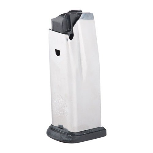 XD Compact .45 ACP Magazine offers reliable feeding, durable stainless steel construction, easy cleaning, and flush fit for compact models, ensuring maximum firepower.