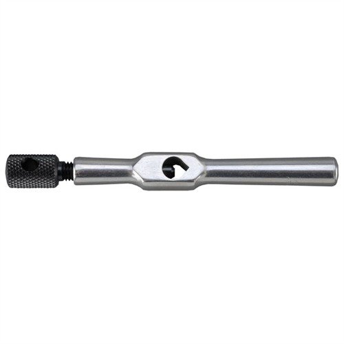 Starrett #174 Tap Wrench offers precision leverage for accurate threading, made of forged steel with a secure knurled collet, fitting tools up to ¼