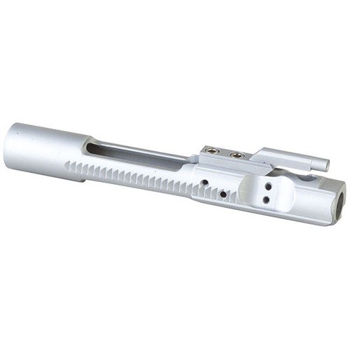 M16 Chrome Match Bolt Carrier Assembly enhances cycling efficiency, reduces malfunctions, and ensures a better gas seal with polished, hard-chromed surfaces.
