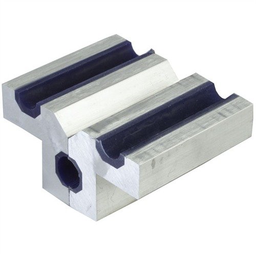 SCG AR-15/M16 ACCU-GRIP VISE JAWS feature massive aluminum jaws with a polyurethane lining that grips securely, preventing barrel damage and fitting standard and heavy contours.