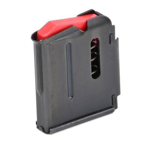 Savage 93 Series magazine for .22 WMR/.17 HMR, holds 5 rounds, made from durable blued steel, perfect for reliable performance and easy factory replacement.