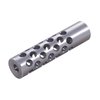 Multi-port muzzle brake reduces recoil and muzzle rise with 42 ports for maximum control. Gunsmithing required; compatible with bullets up to .44 caliber.
