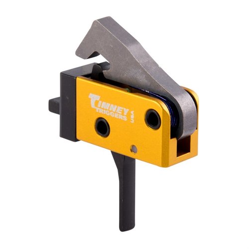 Timney AR PCC Trigger offers a drop-in design, 2.5-3 lb pull weight, no gunsmithing needed, and customizable trigger shoe for enhanced accuracy.