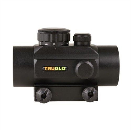 TRUGLO 30mm Red Dot Sight offers unlimited eye relief, wide field of view, 11 brightness settings, and rugged design for reliable performance on any firearm.