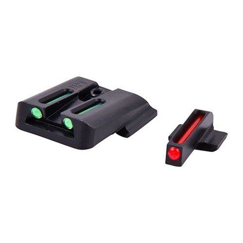 S&W M&P Fiber Optic Brite-Site Sight Sets offer exceptional brightness, durable steel construction, and fast sight alignment in a low-profile design.
