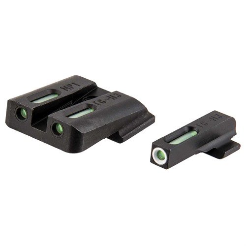 Upgrade your S&W M&P with TRUGLO TFX sights featuring Swiss Tritium and fiber optics for 24/7 visibility, rapid acquisition, and rugged durability.