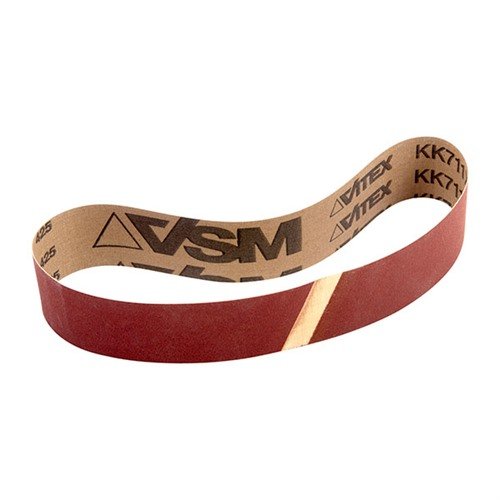 VSM's 320 grit sanding belts, made with durable Compact Grain aluminum oxide, ensure a long-lasting finish for your Raytech sanding drums.