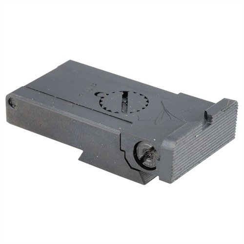Precision CNC machined from solid steel for reliable windage and elevation adjustments; compatible with factory front sights on Ruger® Mk I & II™.