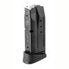 Genuine Smith & Wesson M&P Compact 9mm magazine, available in 10 or 12 rounds, featuring an ergonomic finger ridge for enhanced grip and control.