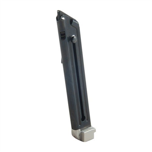 RUGER® MK II™/MK III™ 10RD magazine features an aluminum extended base pad for optimal seating, steel construction, and fits both MKII™ and MKIII™ pistols.