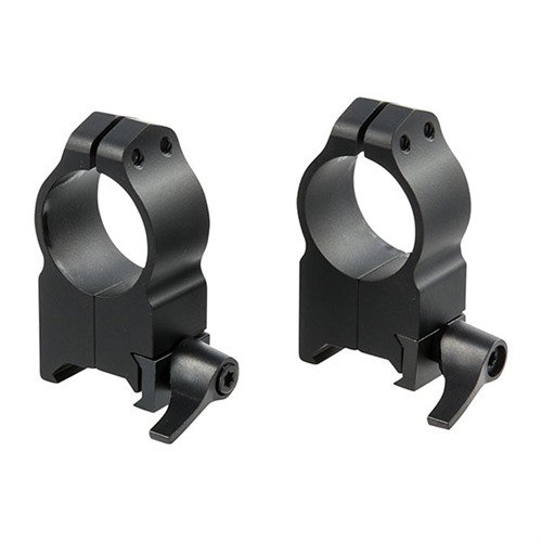 Warne Maxima Quick Detach Rings offer durable, all-steel construction, adjustable levers for easy optic removal, and guaranteed accuracy without loss of zero.