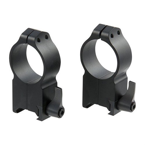 Warne Maxima Quick Detach Rings offer durable all-steel construction, adjustable levers for easy optics removal, and precise zero retention for reliable performance.