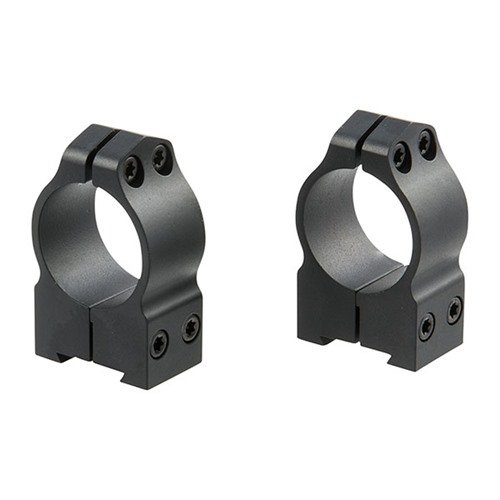 Warne's Maxima Tikka Rings offer solid steel construction, quick detach capability, and a Tikka-specific recoil pin for secure, zero retention optics mounting.