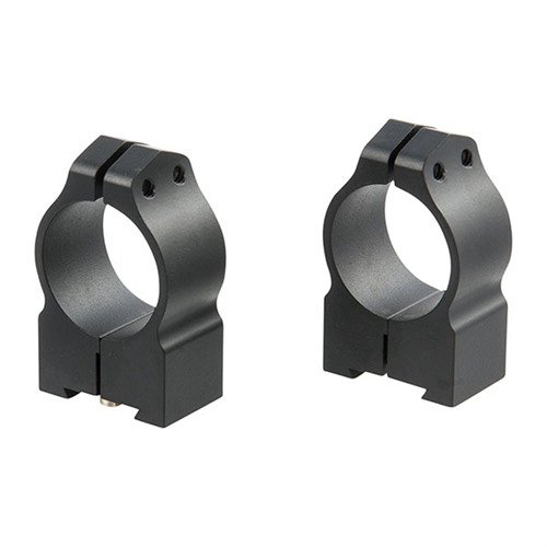 Warne's Maxima Tikka Rings offer solid steel construction, quick detach capability, and a Tikka-specific recoil pin for secure, zero retention optics mounting.