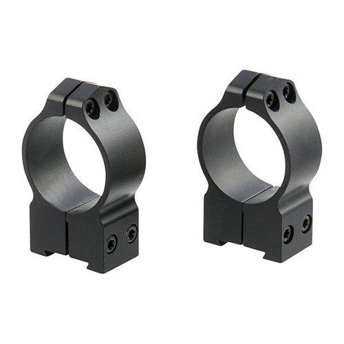 Warne Maxima Tikka Rings offer secure mounting with 4 T-15 Torx screws, quick detach feature, and a Tikka-specific recoil pin for optimal performance.