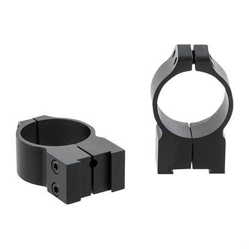 Warne Maxima Tikka Rings offer secure mounting with 4 T-15 Torx screws, quick detach feature, and a Tikka-specific recoil pin for optimal performance.