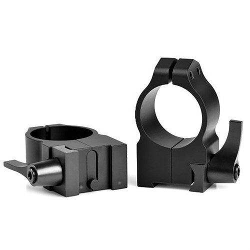 Warne Maxima Tikka Rings offer secure mounting with 4 T-15 screws, quick detach capability, and a Tikka specific recoil pin for reliable performance.