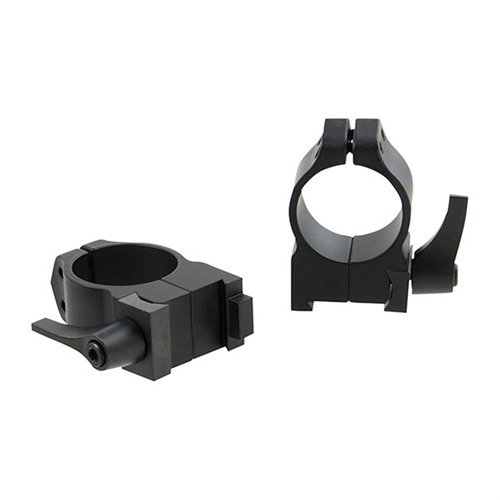 CZ 550 Quick Detach Scope Rings ensure easy attachment and removal without losing zero, featuring an indexable lever and secure mounting with 4 Torx screws.