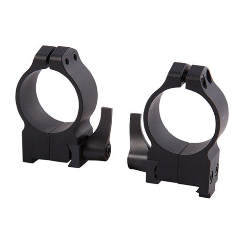 CZ 550 Quick Detach Scope Rings ensure a secure fit with no mounting base needed, allow quick detachment without losing zero, and feature an indexable lever system.