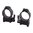 WARNE MFG. COMPANY 30MM HIGH (1.125") QD 19MM DOVETAIL RINGS, BLACK