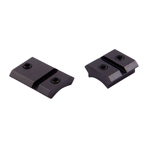 Warne Maxima 2-Piece Steel Bases provide a sleek, low-profile design with full width recoil slots for enhanced stability, perfect for various firearm models.