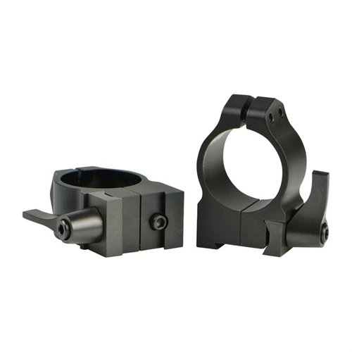 Warne Maxima Grooved Receiver CZ Rings offer precision CNC machining for strength and durability, fitting CZ 527 and 550 models with a sleek matte black finish.