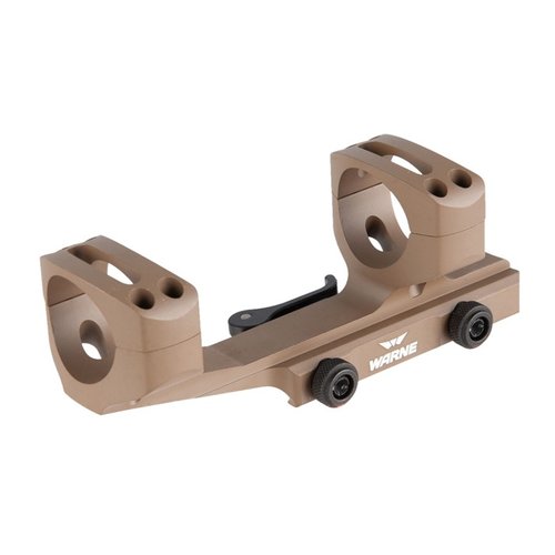 Warne QD XSKEL Cantilever Mount offers a lightweight aluminum body, extended design for eye relief, and durable steel inserts for reliable performance.