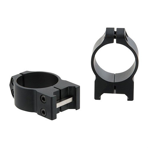 Warne Maxima Fixed Rings ensure secure optics mounting with 4 screws, wider clamping area, and superior recoil control, available in black or silver finishes.