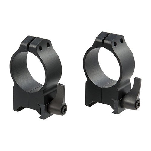 Warne Maxima Quick Detach Rings offer durable all-steel construction, adjustable levers, and precise zero retention, fitting Weaver-style bases perfectly.