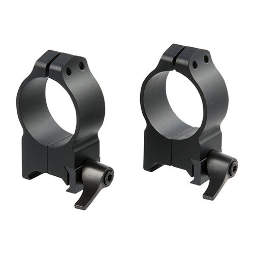 Warne Maxima Quick Detach Rings offer durable all-steel construction, adjustable levers, and precise zero retention, fitting Weaver-style bases perfectly.
