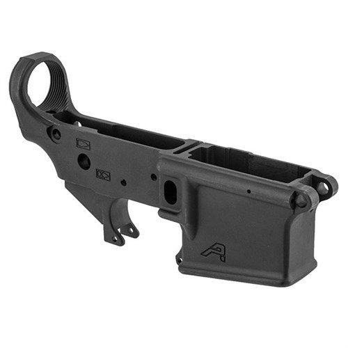 Aero Precision's AR15 Gen 2 Stripped Lower Receiver offers mil-spec quality, an upper tension screw for a perfect fit, and an enhanced magwell for easy magazine insertion.