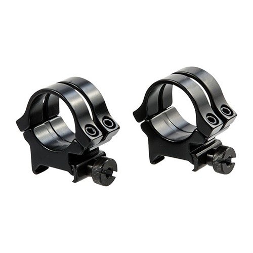QUAD LOCK RINGS offer double clamping power with two caps per base, ensuring secure scope positioning and minimal weight with durable aluminum construction.