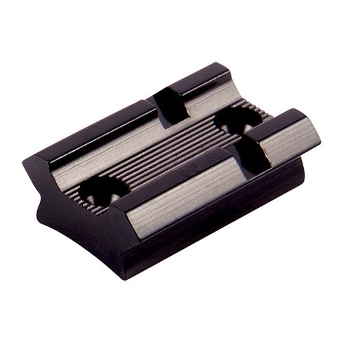 Lightweight aluminum TOP MOUNT BASES fit various rifles, shotguns, and handguns, providing reliable performance with polished blue or matte finishes.