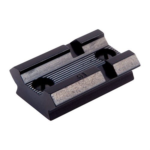 Lightweight aluminum TOP MOUNT BASES fit various rifles, shotguns, and handguns; available in polished blue, matte, and silver finishes for versatile mounting.