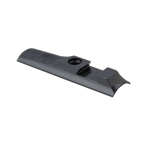 RIFLE SHORTY RAMP in polished blued steel offers a compact design for smaller guns, with versatile attachment options including sweat-on, screw-on, or dovetail.