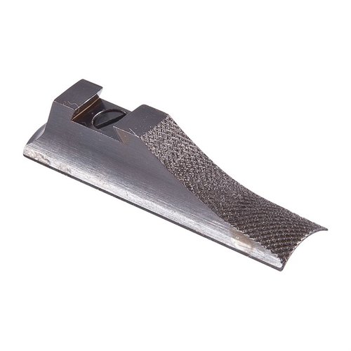 SHORTY RAMP by WILLIAMS GUN SIGHT features polished blued steel, hoodless design, and versatile attachment options for enhanced firearm performance.