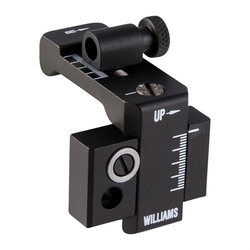 FP-94/36 Foolproof Receiver Rear Sight offers precise micrometer adjustments, unobstructed vision, and lightweight design, fitting standard drilled rifles.