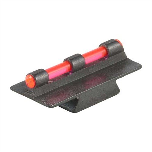 Easy-to-install RIFLE FIBER OPTIC 250M FRONT SIGHT enhances visibility with bright red beads, fitting most factory ramps for superior shooting performance.