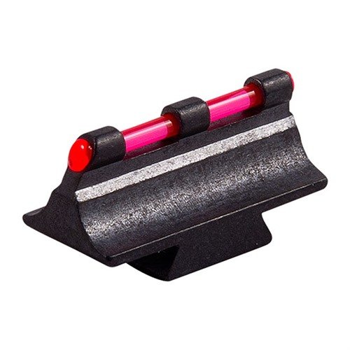 RIFLE FIBER OPTIC 375M FRONT SIGHT offers easy installation, superb visibility with bright red beads, and fits most factory ramps like Marlin and Remington.