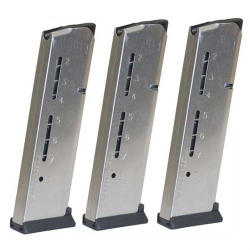 Wilson Combat's ELITE TACTCAL 1911 magazine offers ultra-reliability, 8-round capacity, smooth feeding, and corrosion resistance for optimal performance in any condition.