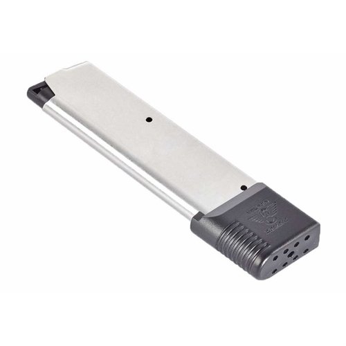 Wilson Combat 47 Series 10-Round Magazine offers enhanced reliability with stainless steel construction, a polymer base pad, and self-lubricating Nylon ETM follower.