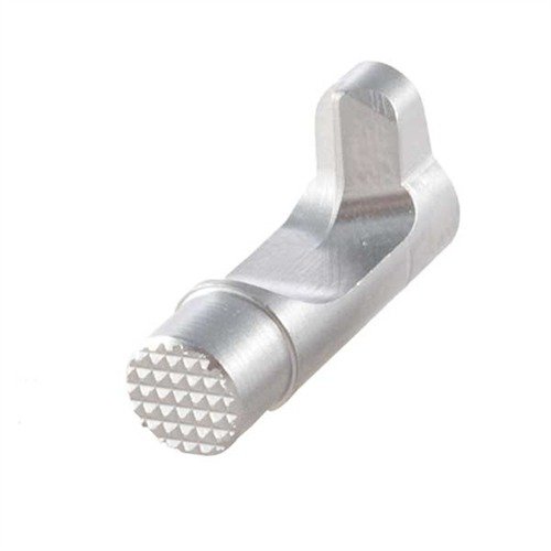 Wilson Combat 1911 BULLET PROOF® Magazine Release offers extended length, checkered face for fast mag changes, and precision fit from high-grade steel.