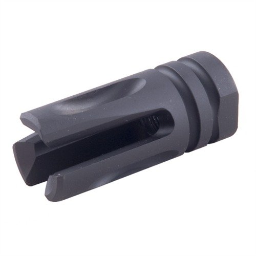 AR-15 ACCU-TAC FLASH HIDER 22 CAL suppresses muzzle flash without losing accuracy, features external flutes for better harmonics, and is made from durable 4140 steel.