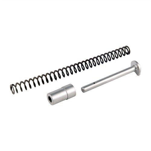 Zvyšte cyklický výkon a životnost pružiny s 1911 Flat Wire Recoil Spring Kits, které obsahují nerezový vodící rod a pružiny 17# nebo 22#.